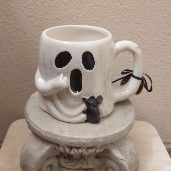 Blue Sky Other - Blue Sky Clayworks Halloween Ghost (and mouse) Mug